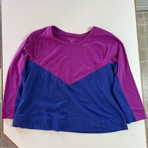NWT | Livi Active / Lane Bryant | Color Block Sweatshirt | Size 22-24